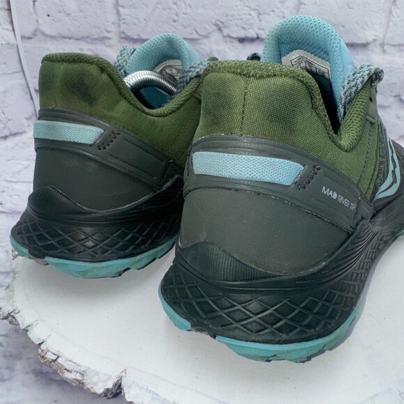 Saucony Women's Mad River Tr2 Trail Running Hiking Sneakers Shoes Size 7 Green - Picture 7 of 13